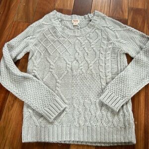 Silver gray cable nut sweater from Massimo supply company size medium
